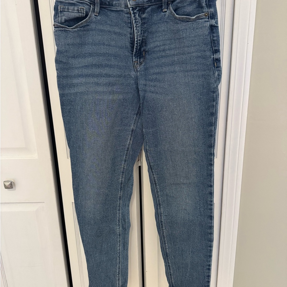 Old Navy Women's Rockstar Super Skinny High-rise Jeans in Classic Blue